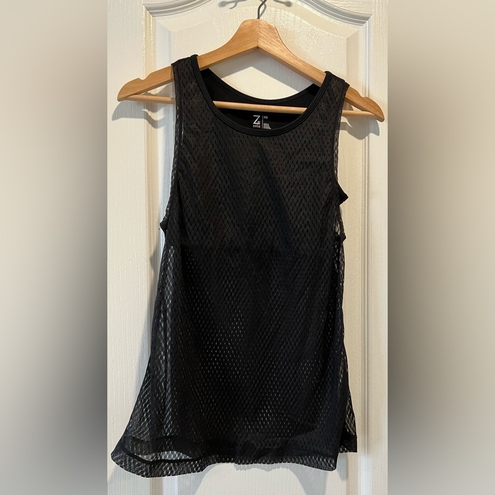 Z by Zella Mesh Tank with built in sports bra - XS